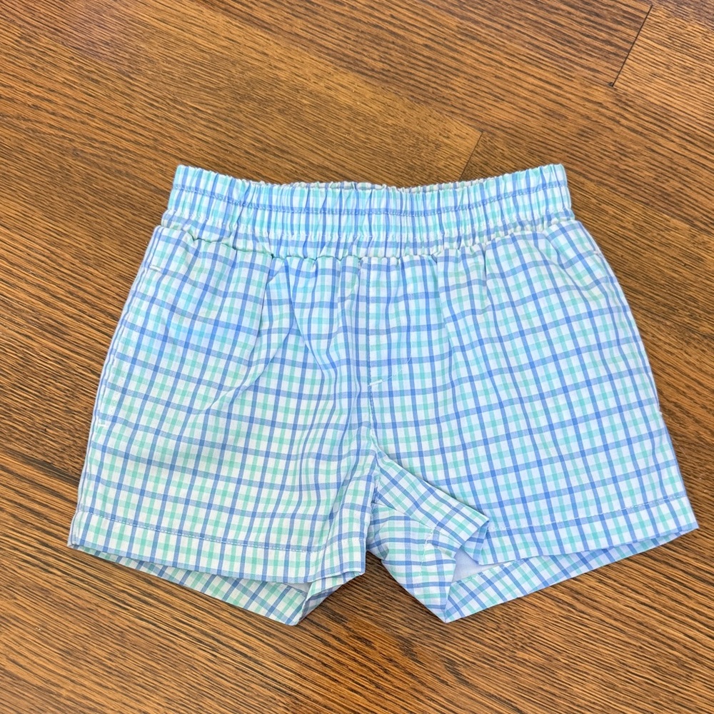 TBBC Blue and Green Plaid Shorts